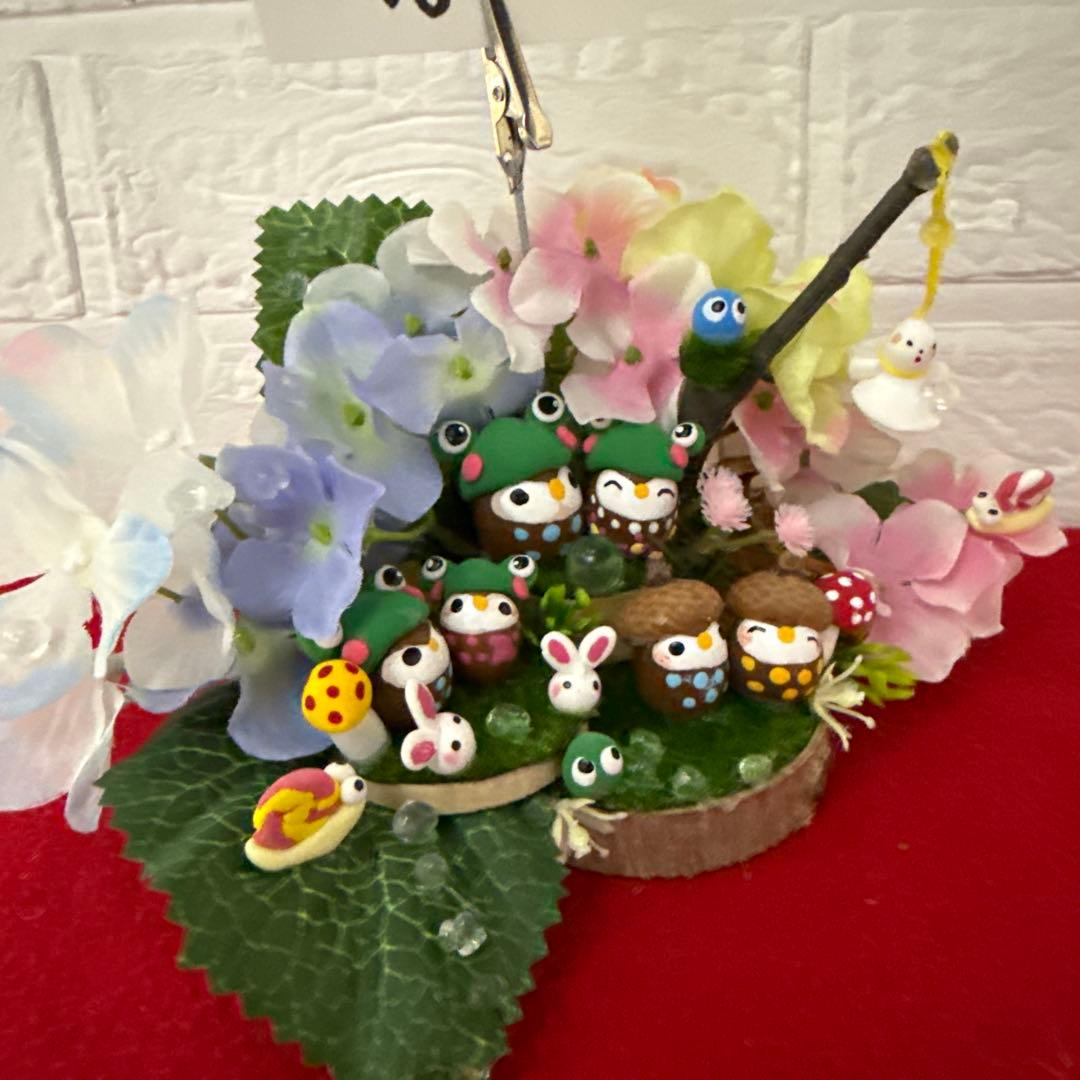 どんぐりアート♡メモスタンドオブジェ5点♡