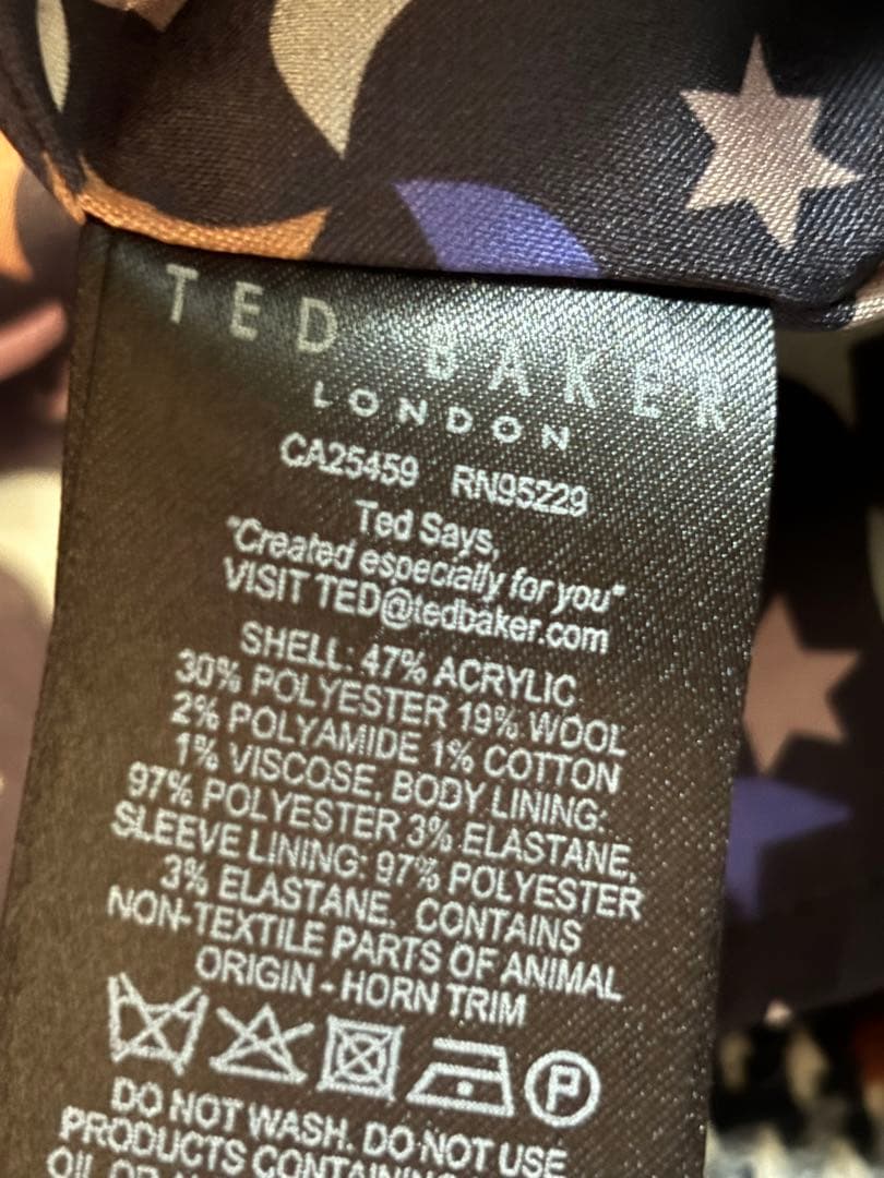 テッドベイカー　TED BAKDR チェックコート