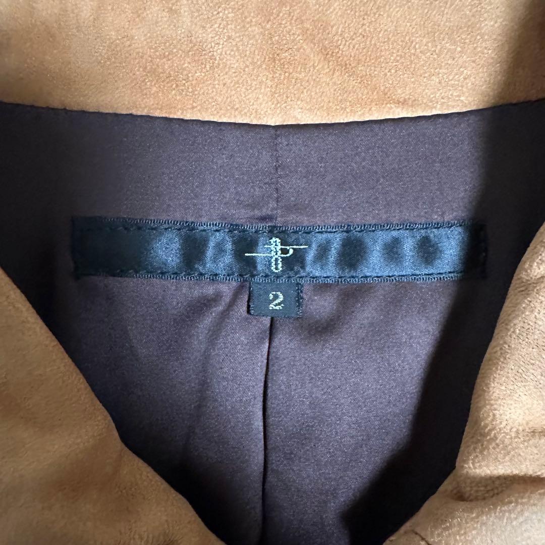 【NOID.】ノーアイディー ライダースジャケット シングル スエード レザー