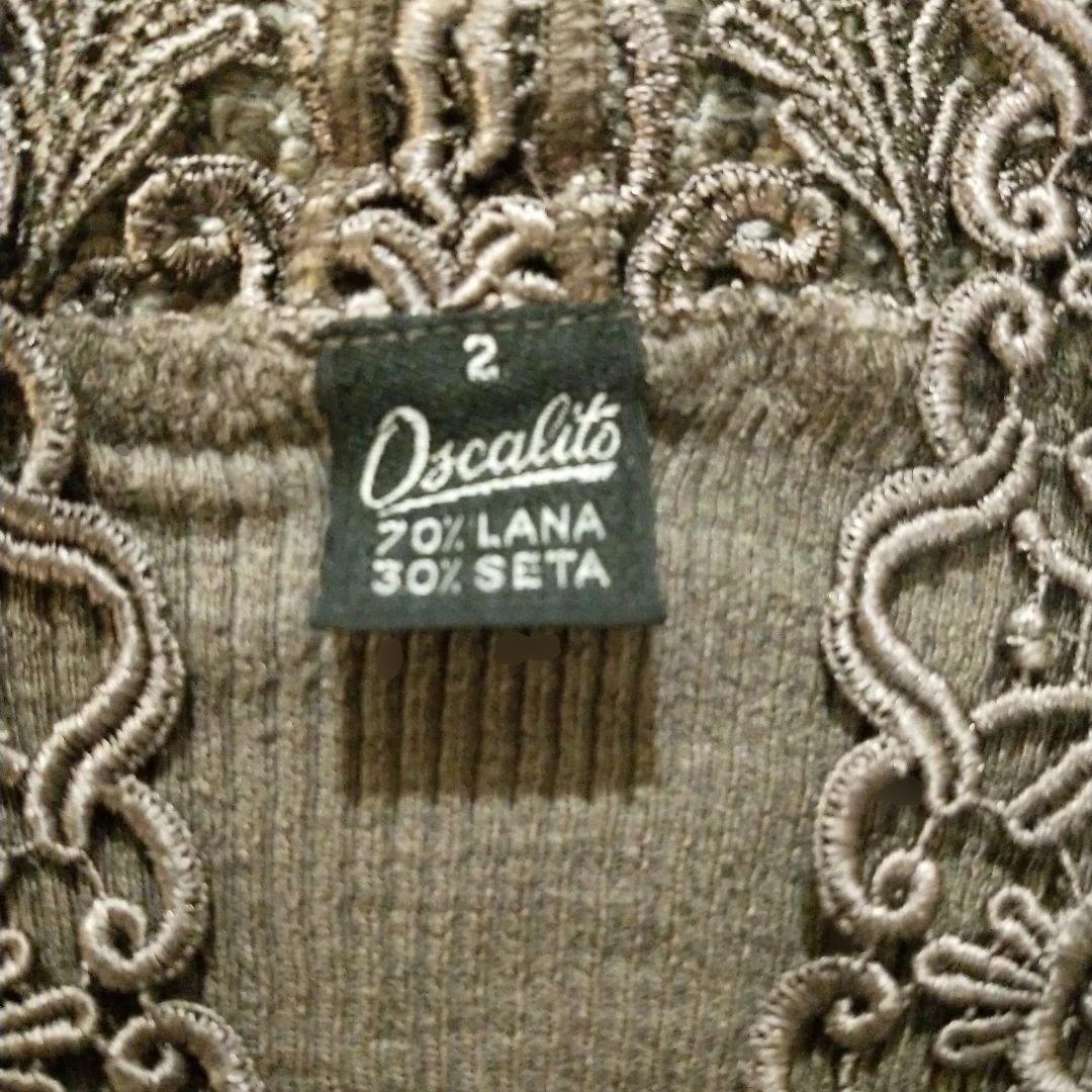 Oscalito シルク　ウール　オスカリート　レース　長袖トップス サイズ2