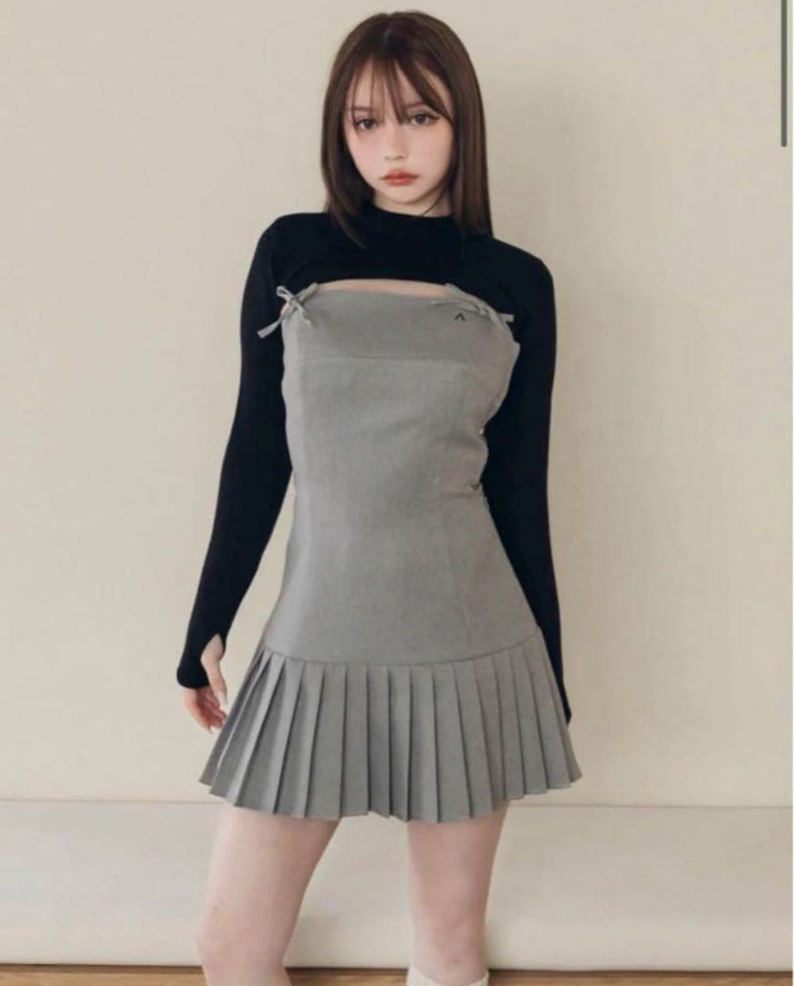 ワンピース andmary Karen knit set mini dress