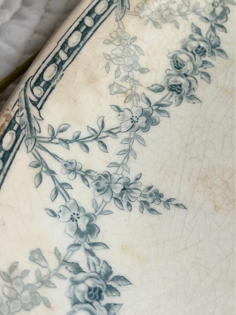 ◆フランスアンティーク｜ラスト1点100年前クレイユエモントロー、楕円、ラヴィエ