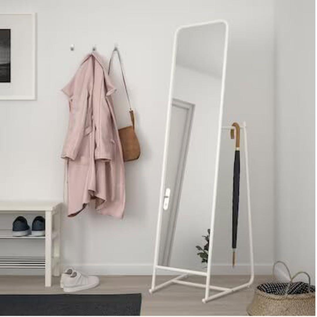 【送料込み、引き取り可】IKEA KNAPPER スタンドミラー 姿見