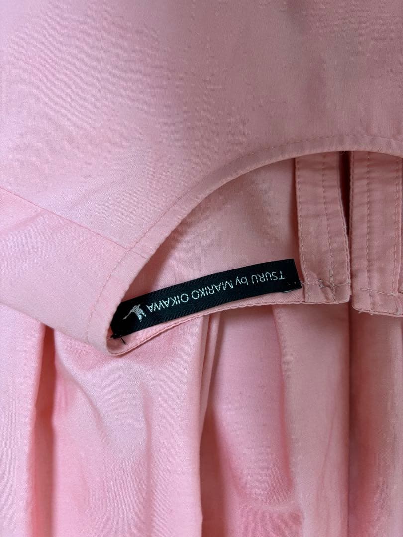 【極美品】ツルバイマリコオイカワ ペプラム ブラウス ピンク