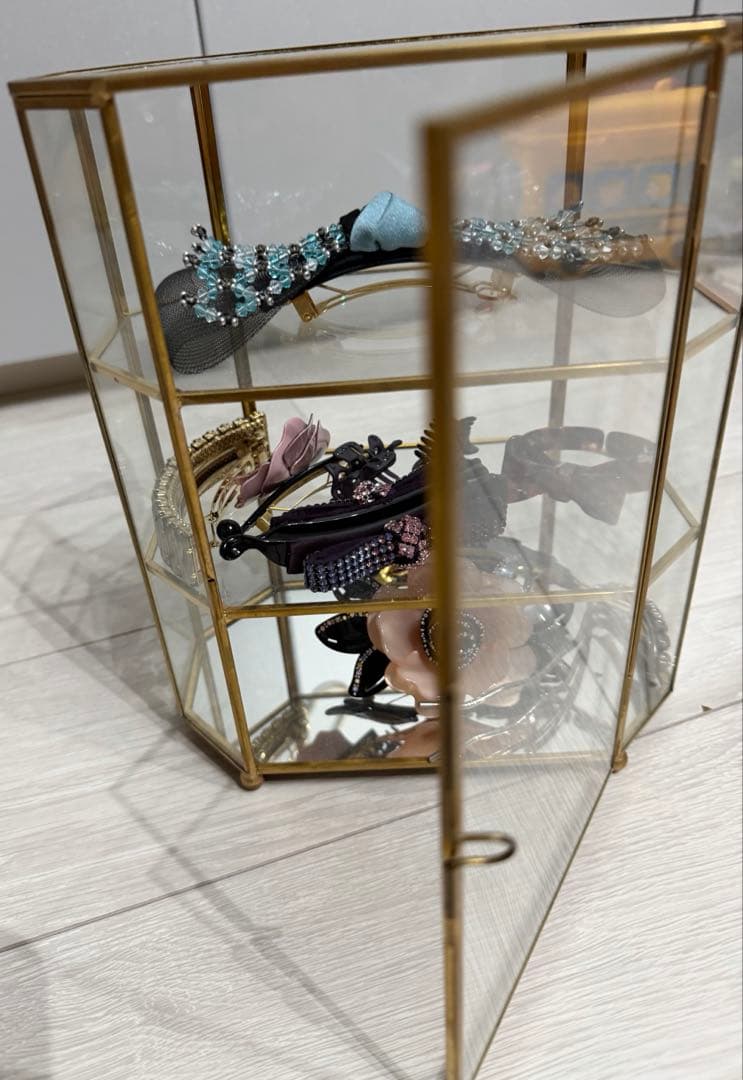 アンティーク　ガラスケース