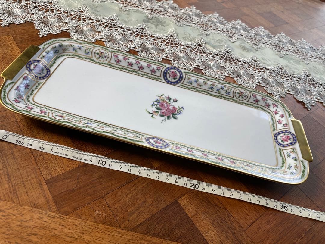 リモージュ アビランド ルーヴシエンヌ 大皿 長皿 サンドイッチ ルーブシエンヌ