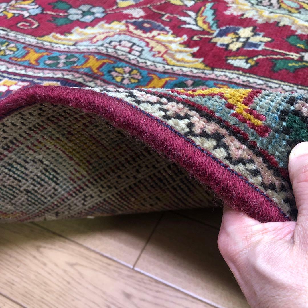 ペルシャ絨毯 ペルシャヴィンテージラグ 171x146 手織り オールド