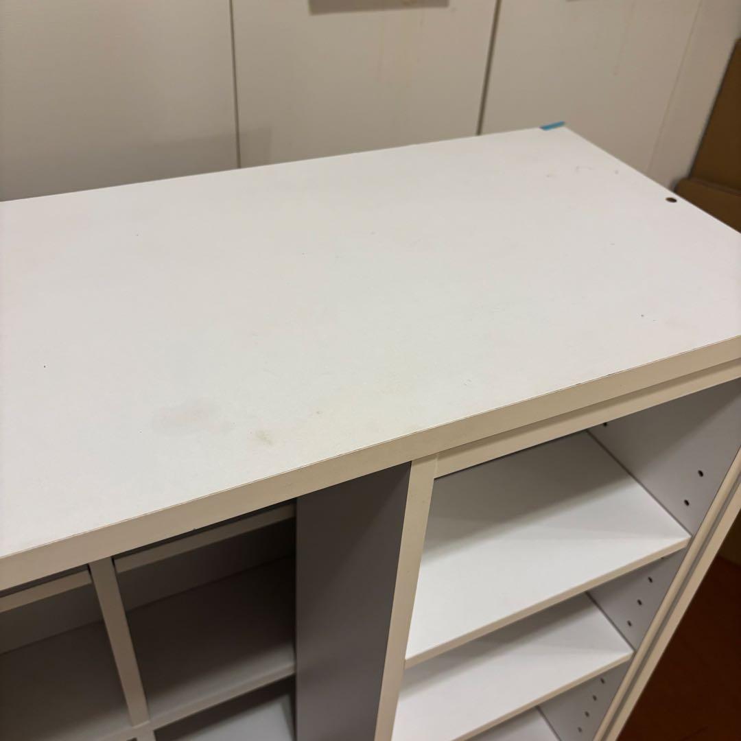 【送料と最低価格にて出品】ホワイト本棚 中型 オープンシェルフ