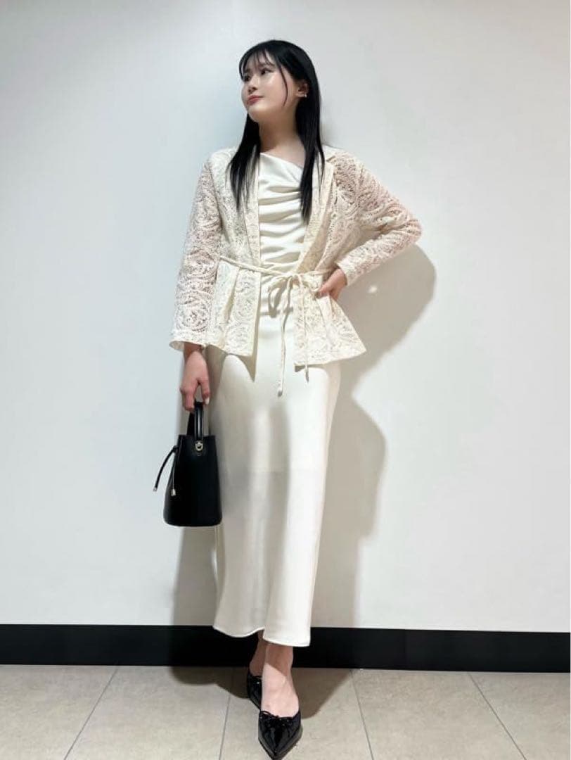 【新品】SNIDEL スナイデル レースジャケット×サテンキャミワンピset