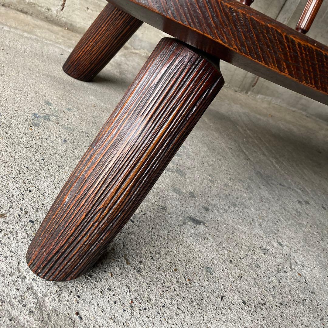 民藝椅子 無垢材 骨董家具　長椅子