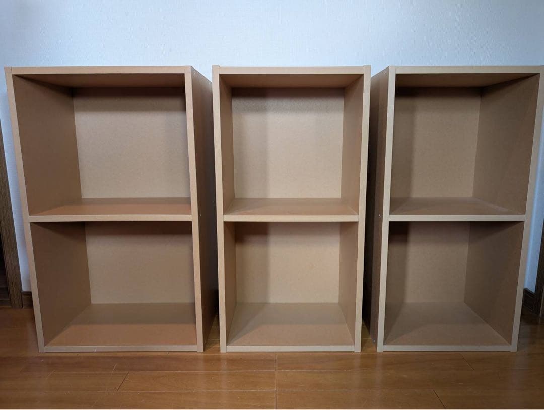 ■送料込■無印良品 MUJI パルプボードボックス 2段 棚 シェルフ廃盤家具