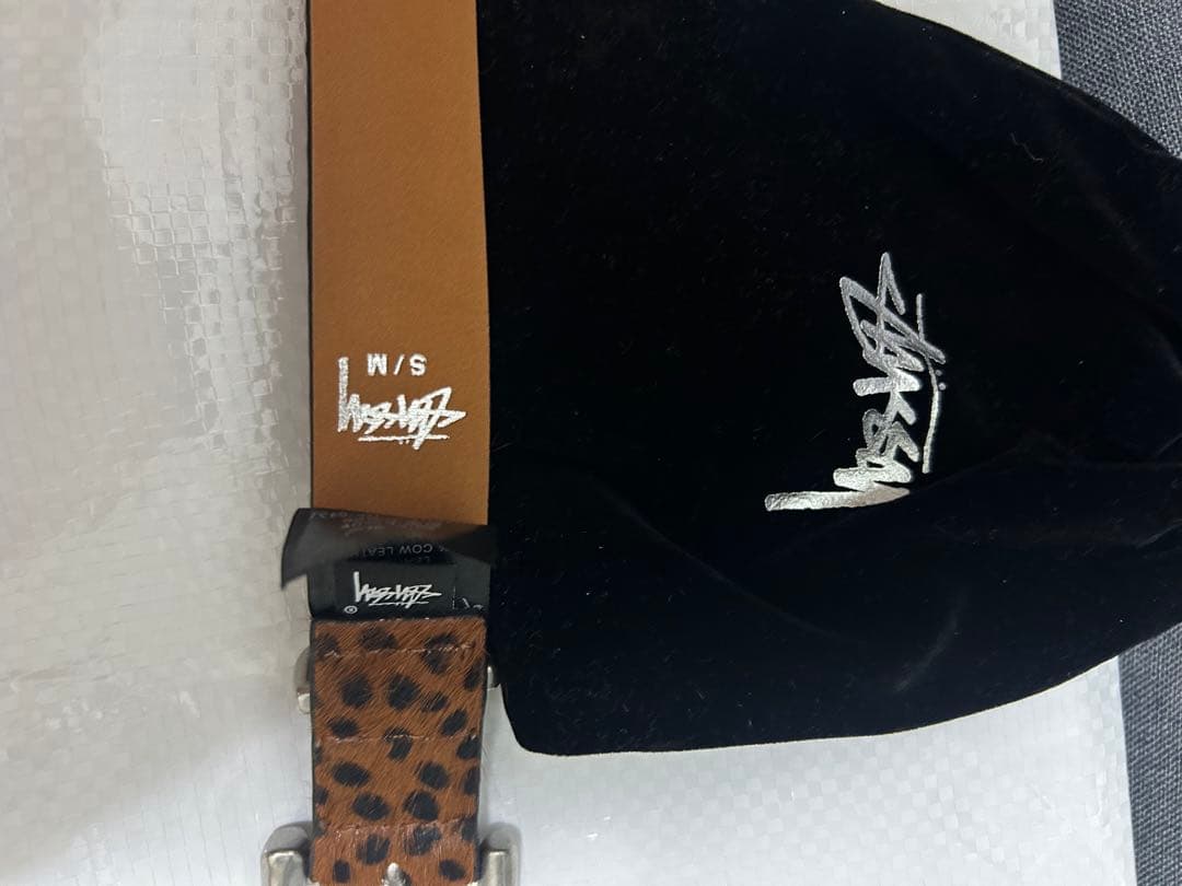 小物 stussy leopard belt