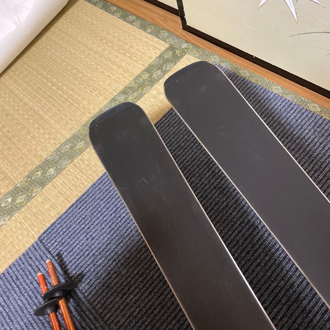 スキー　スキー板180サロモン　スキーストック115センチ　スキーセット