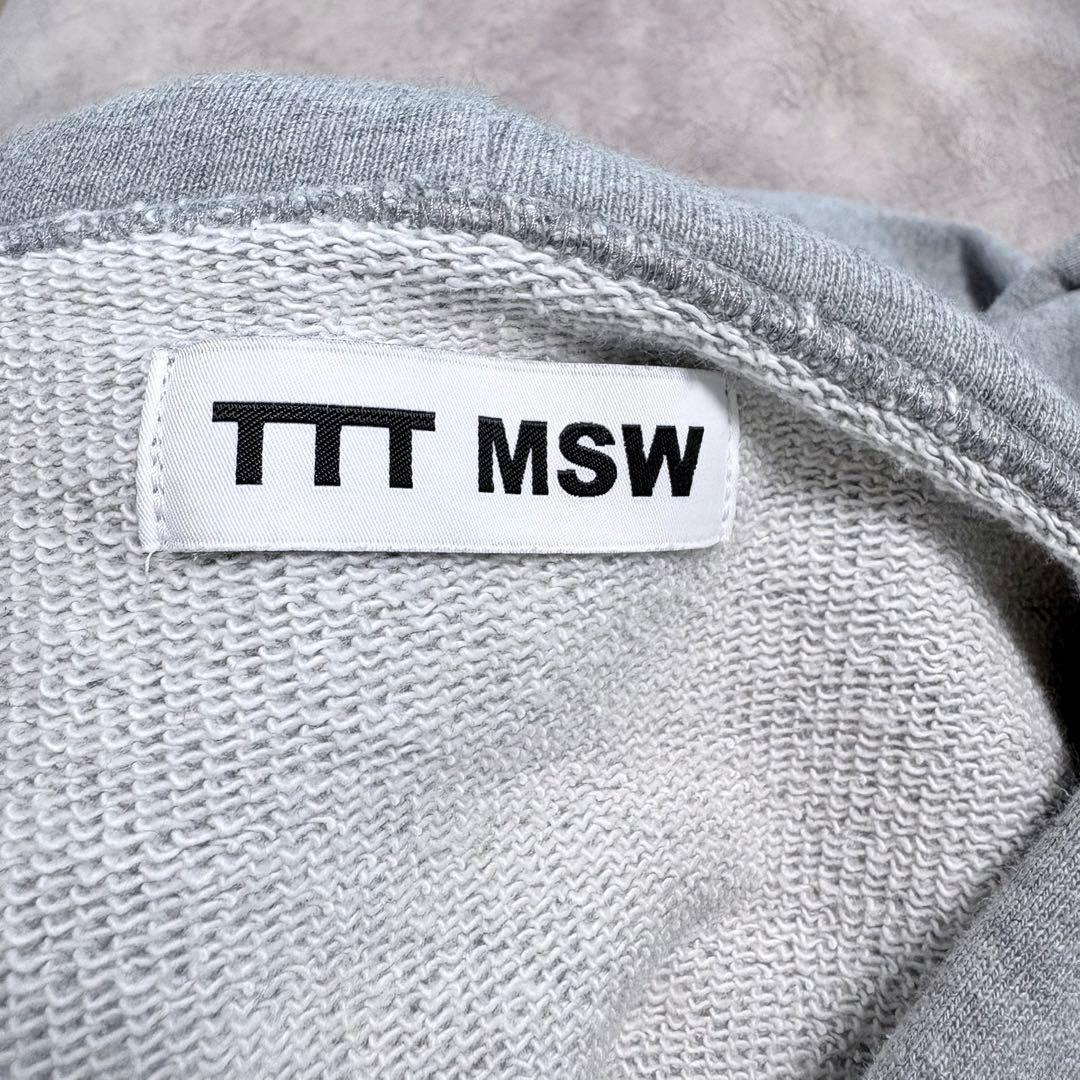 TTT MSW ロゴワッペン パーカー XL グレー Logo Hoodie