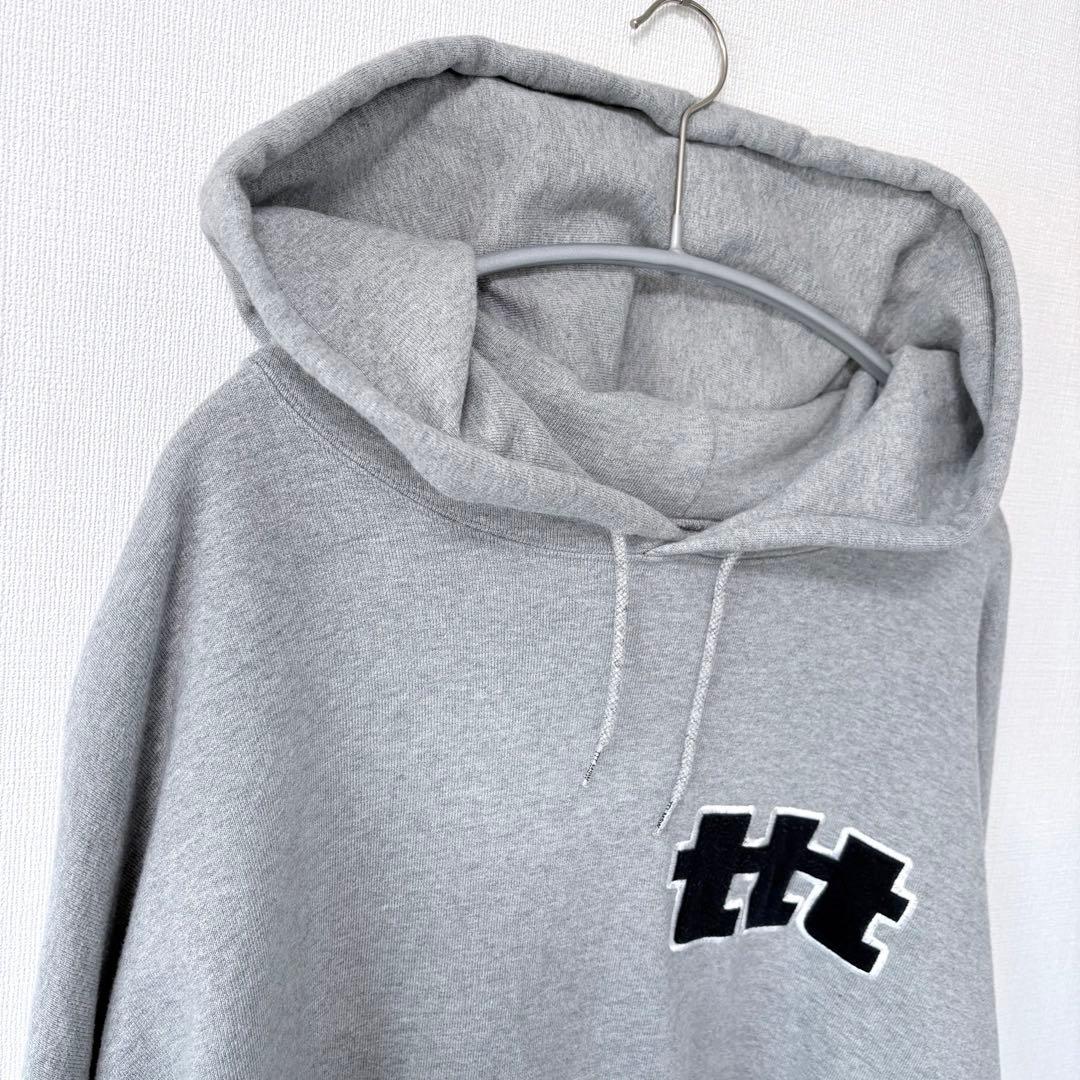 TTT MSW ロゴワッペン パーカー XL グレー Logo Hoodie