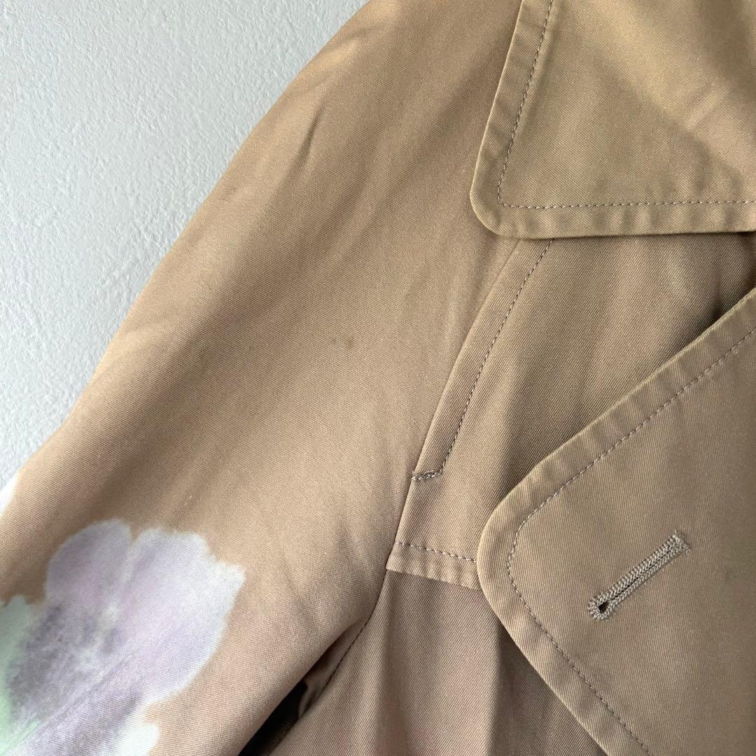 【希少】PHENOMENONタイダイ染めトレンチコート ベージュ M/38サイズ