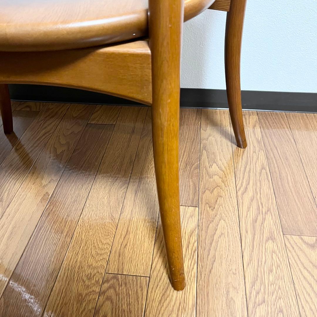 【美品】飛騨産業　クレセント　アームチェア　HIDA CRESCENT ②