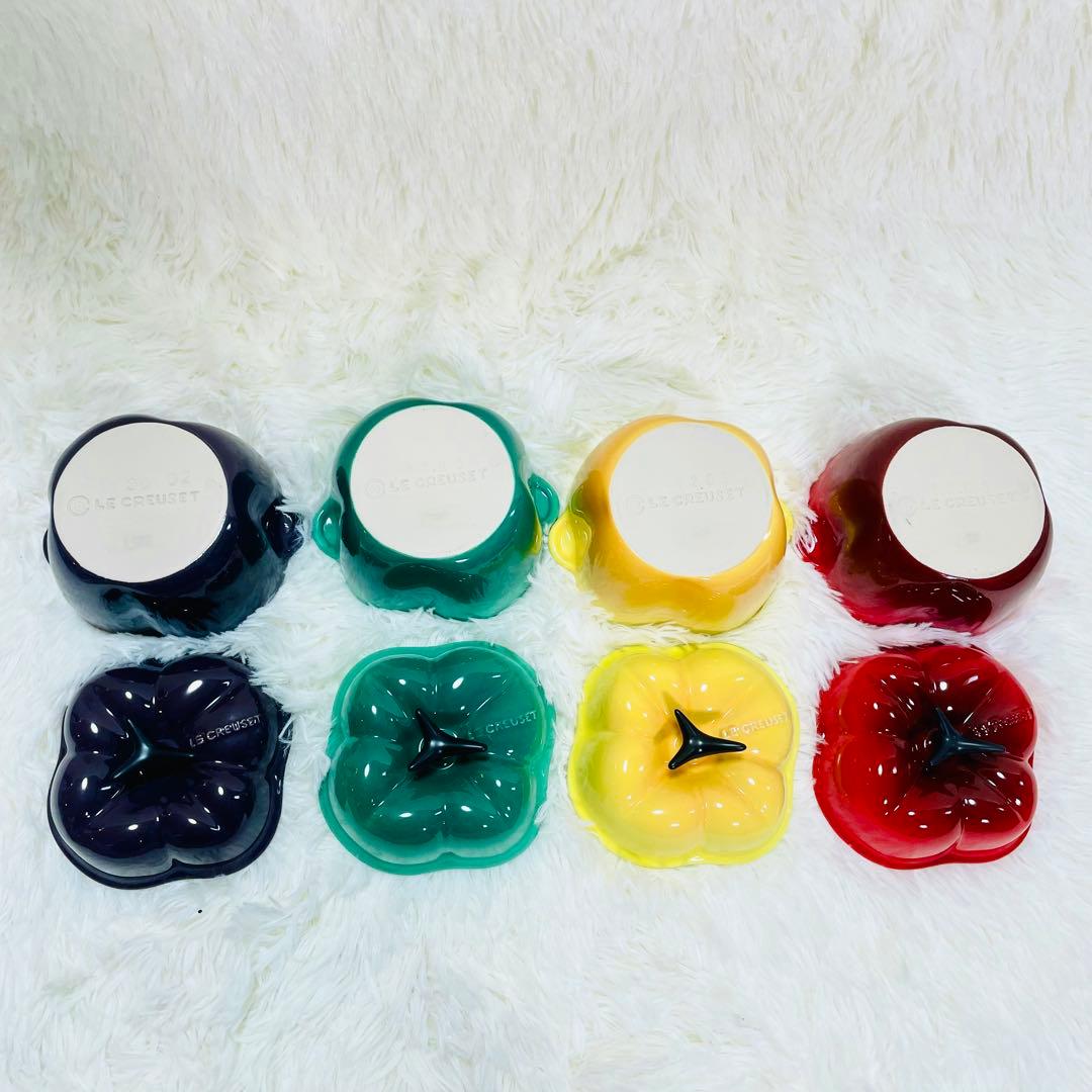 箱付き未使用品　ル・クルーゼ　パプリカ　ココットミニ　4個セット