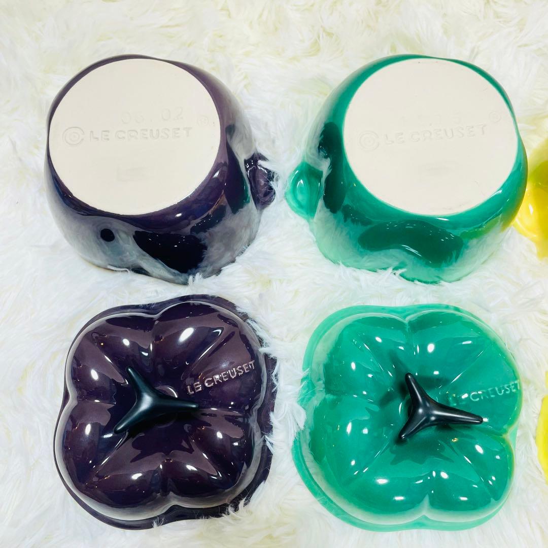 箱付き未使用品　ル・クルーゼ　パプリカ　ココットミニ　4個セット