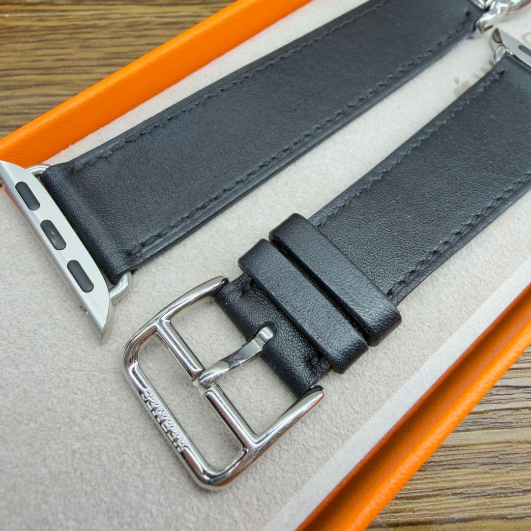 3133 希少品　Apple Watch エルメス　グルメットメタル　二重バンド