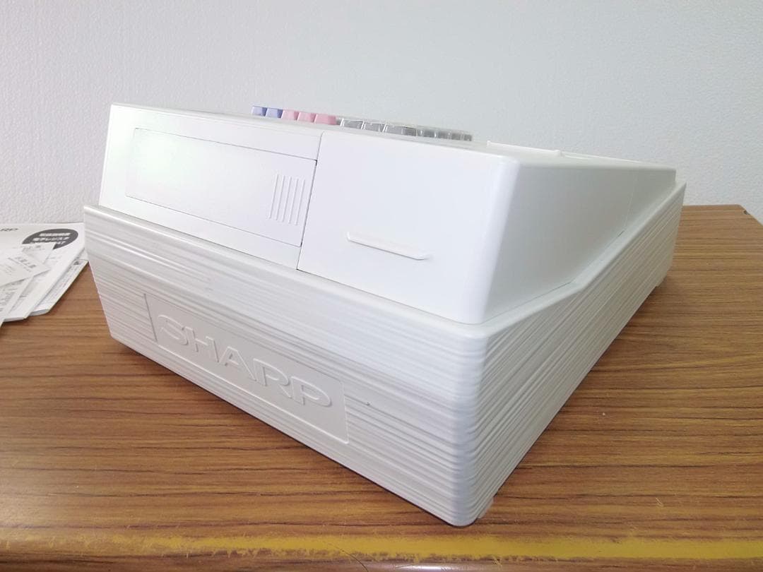 XE-A147設定無料横型領収証シャープ８部門インボイスレジスター2504040