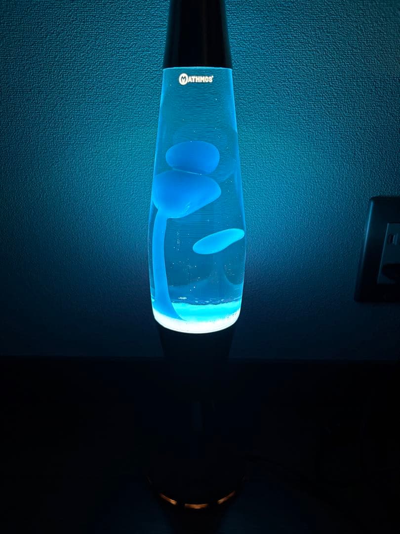 MATHMOS ラバランプ ホワイトボトル&ブルーボトル