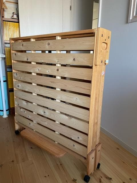 中居木工　国産ひのきすのこ折りたたみベッド（2008年　シングル）