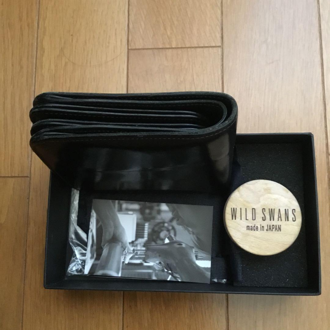 WILD SWANS ブラック 二つ折り財布　ワイルドスワンズ
