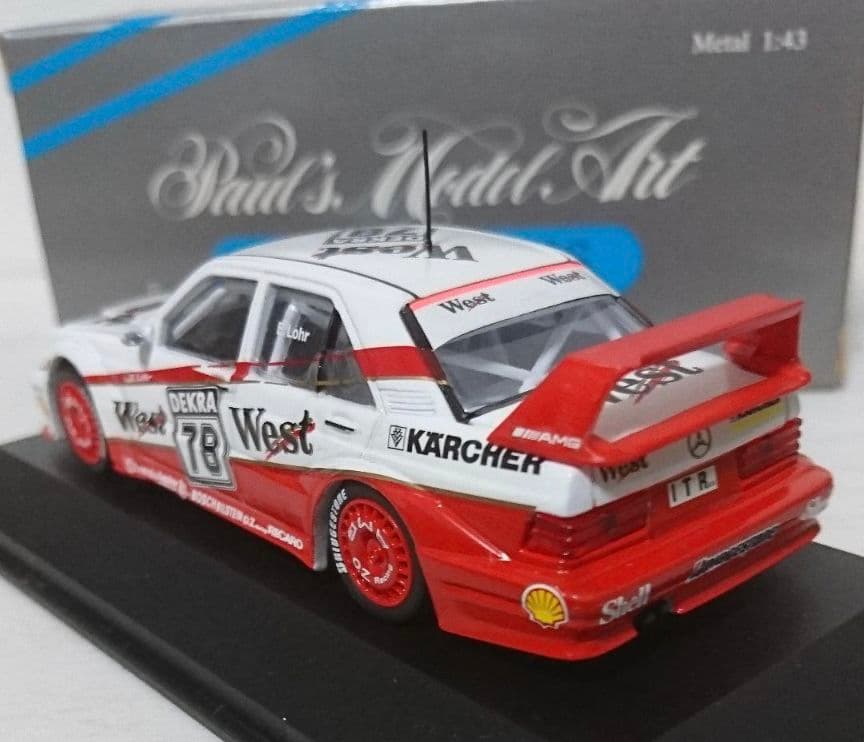 超激レア 1/43メルセデス190E Evo2 AMG West #78