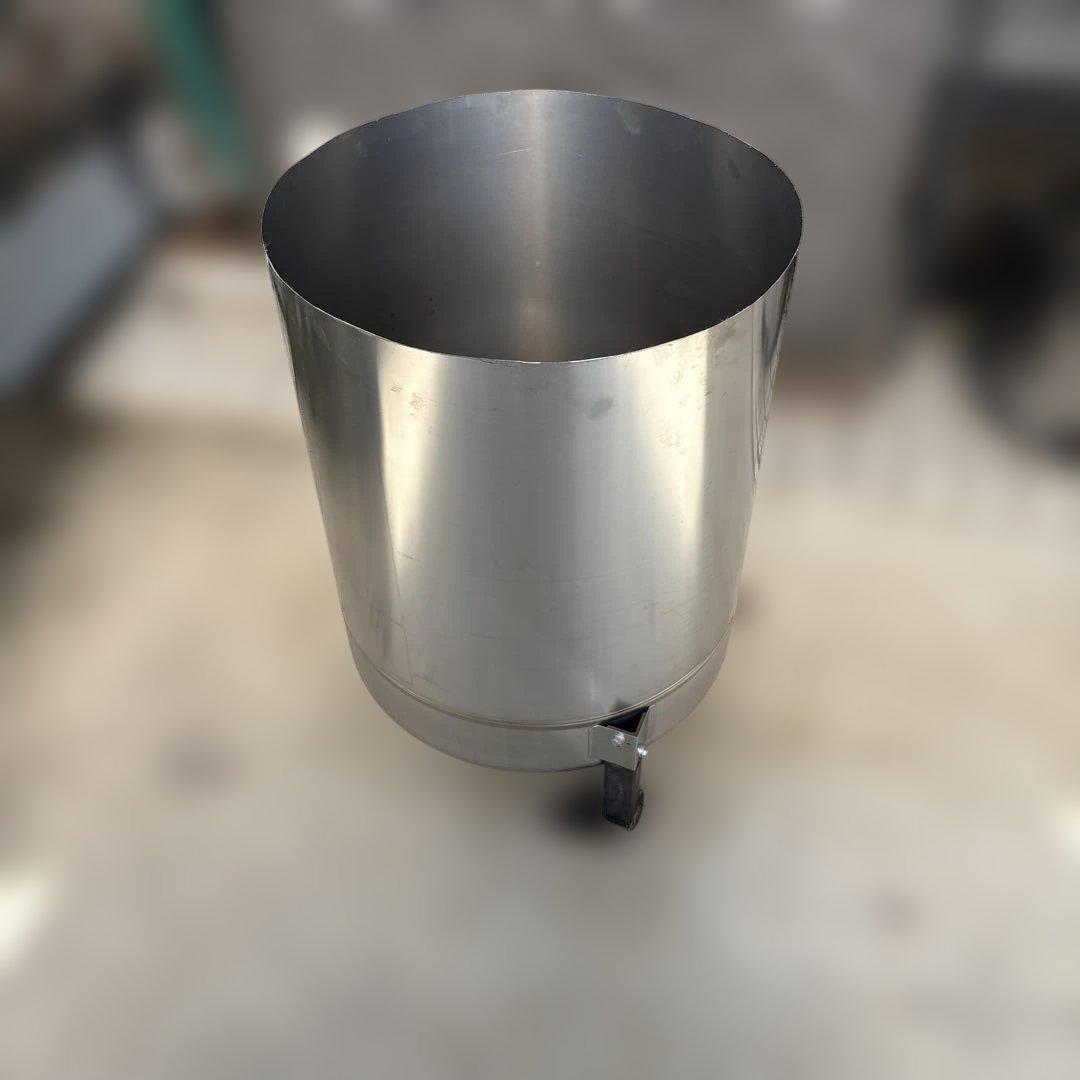 半切りステンレスタンク　簡易焼却炉や、雨水溜めにどうぞ