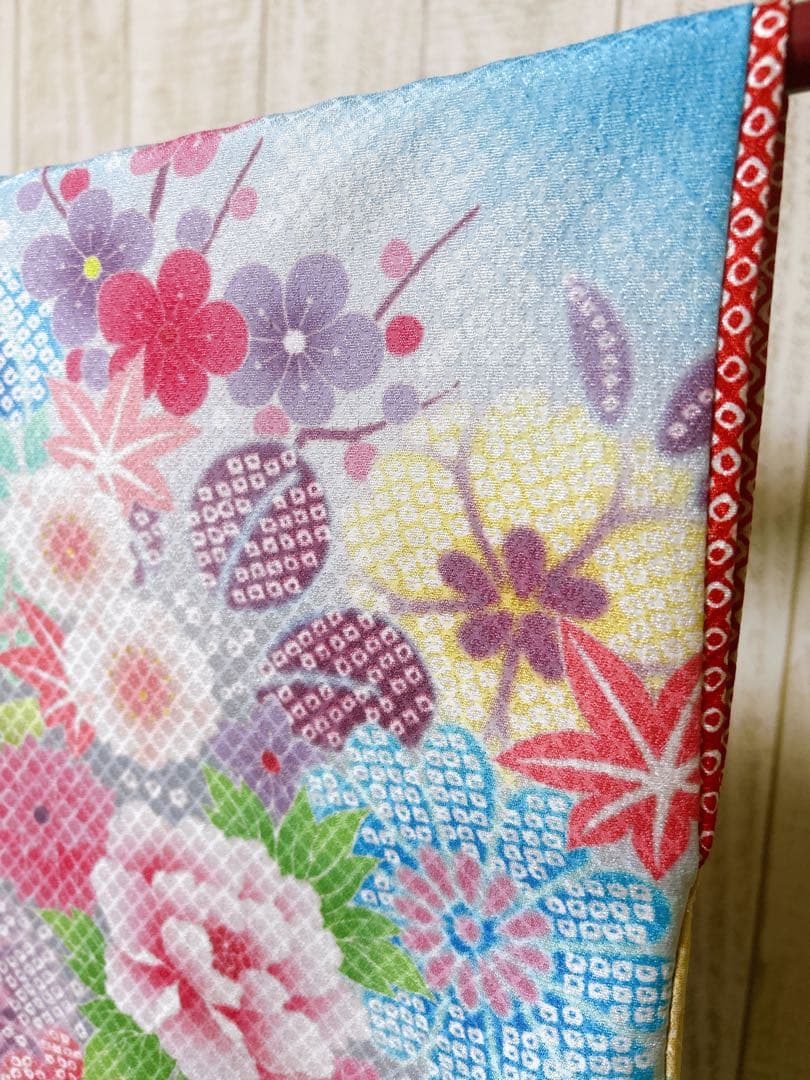 人気の水色×ゴールド♡七五三　7歳　女の子　セット　一式