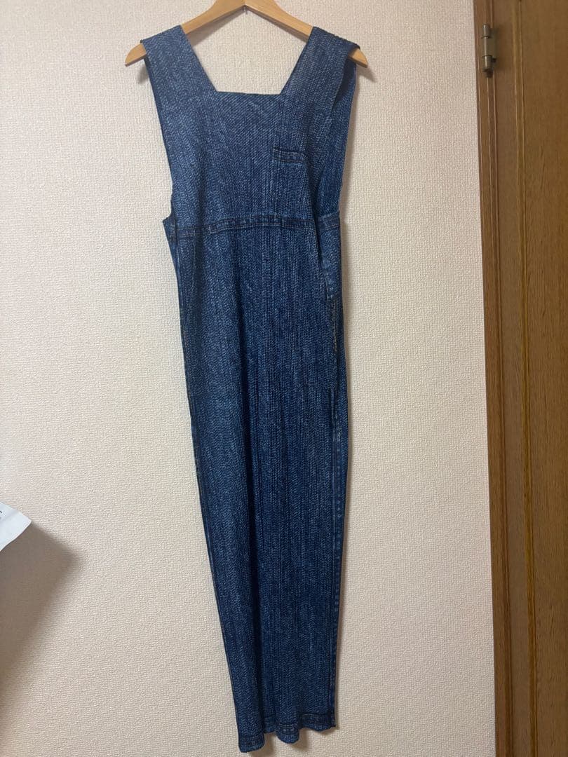 PLEATS PLEATS デニム風オールインワン