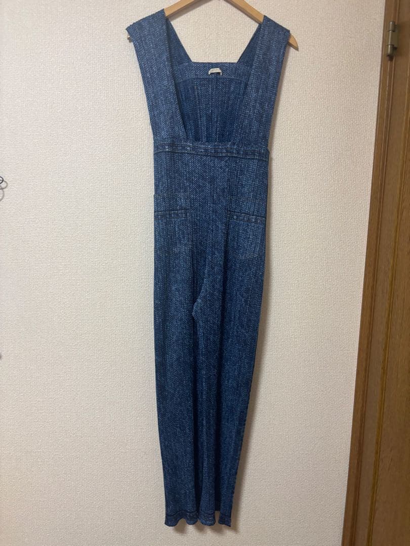 PLEATS PLEATS デニム風オールインワン