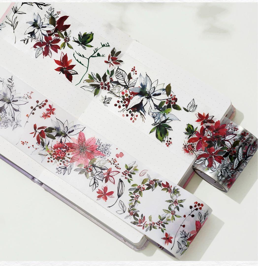 ⭐️SALE⭐️ WT《叶底藏花》海外マスキングテープ マステ