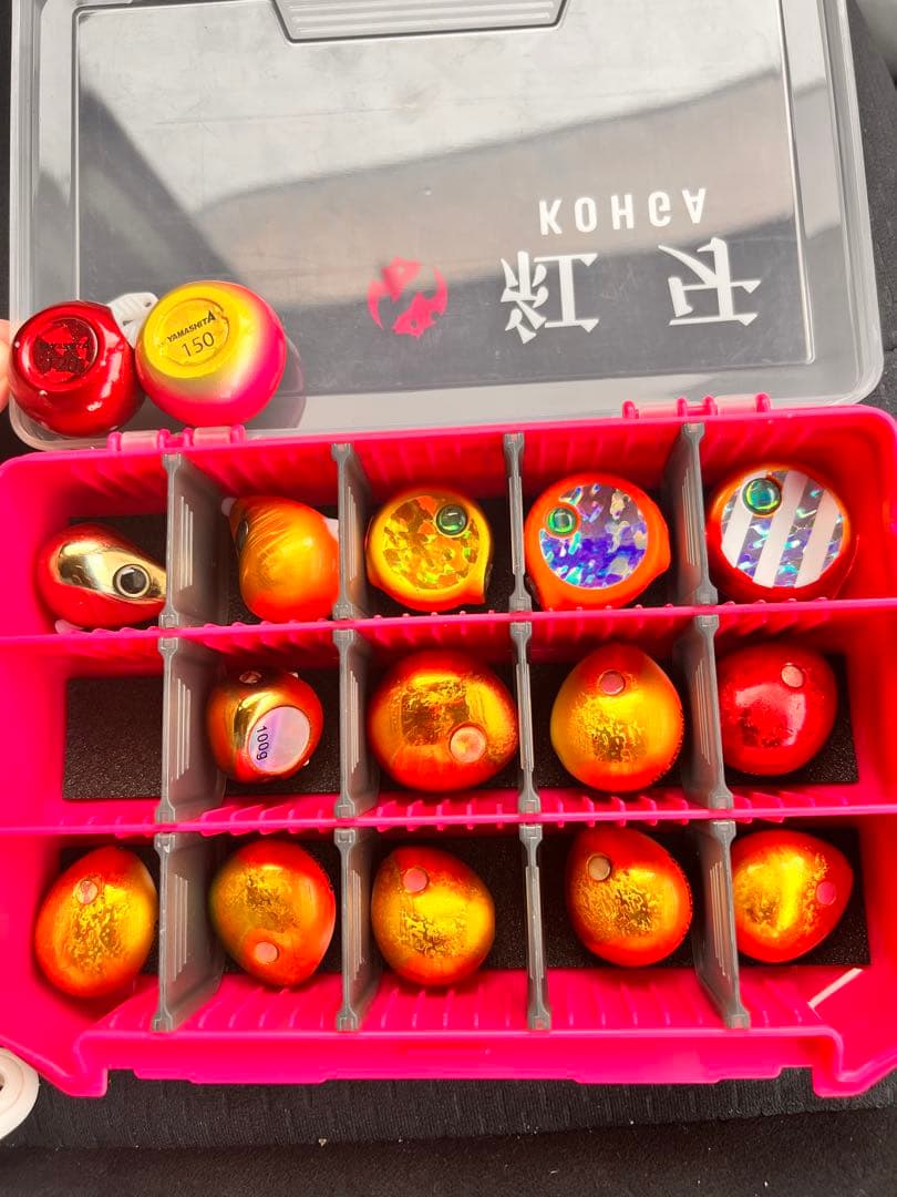 未使用ジャッカル・シマノなど　タイラバ　ヘッド 16個セット　ケース付き