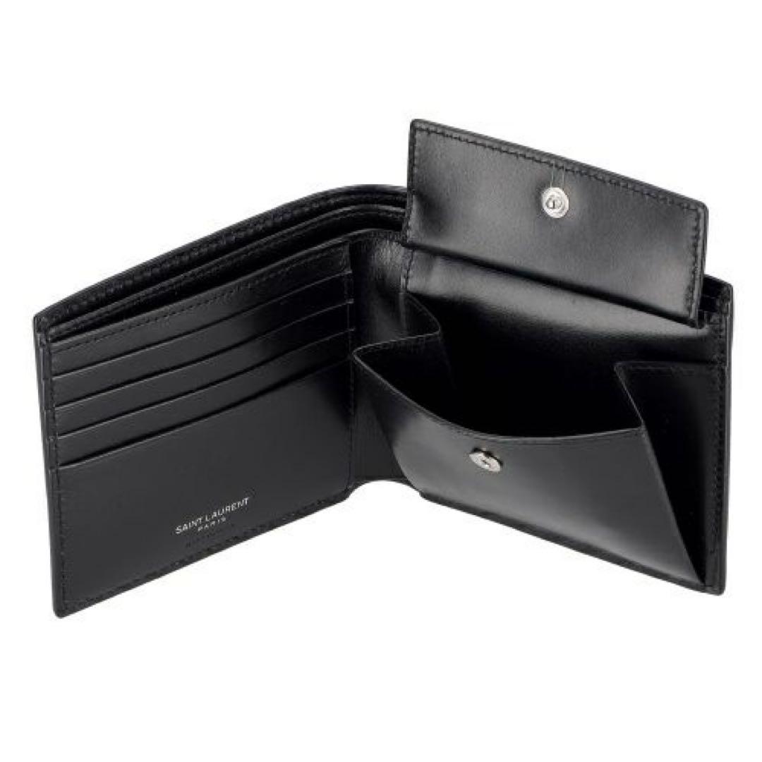 ✨極美品 破格✨新品未使用 早い者勝ちYSL 二つ折り財布 あんしん鑑定付き