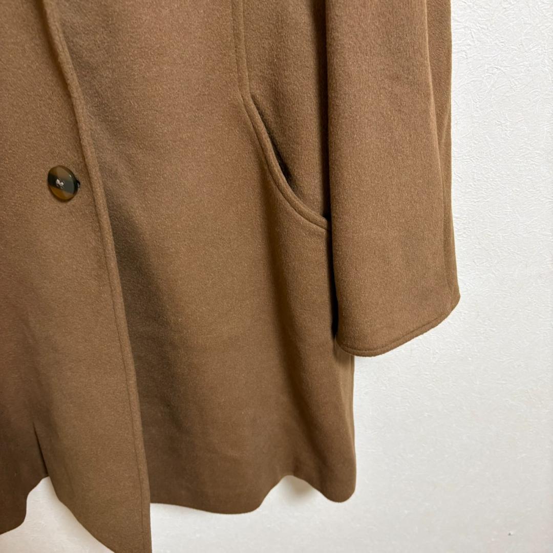 HERNO カシミヤ100％ コート 裏地シルク ブラウン