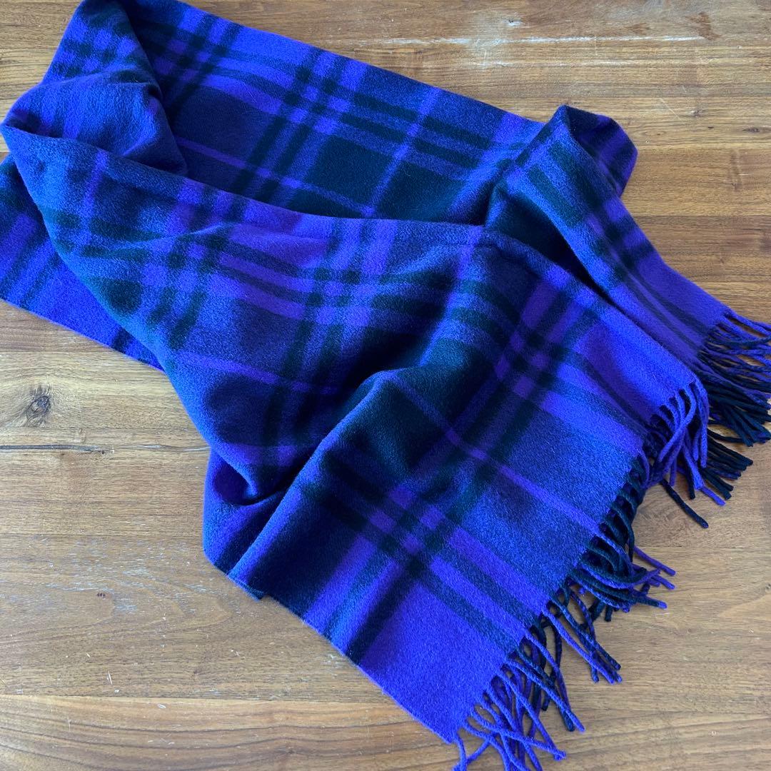 Joshua Ellisジョシュアエリス　バッファローチェック カシミアストール