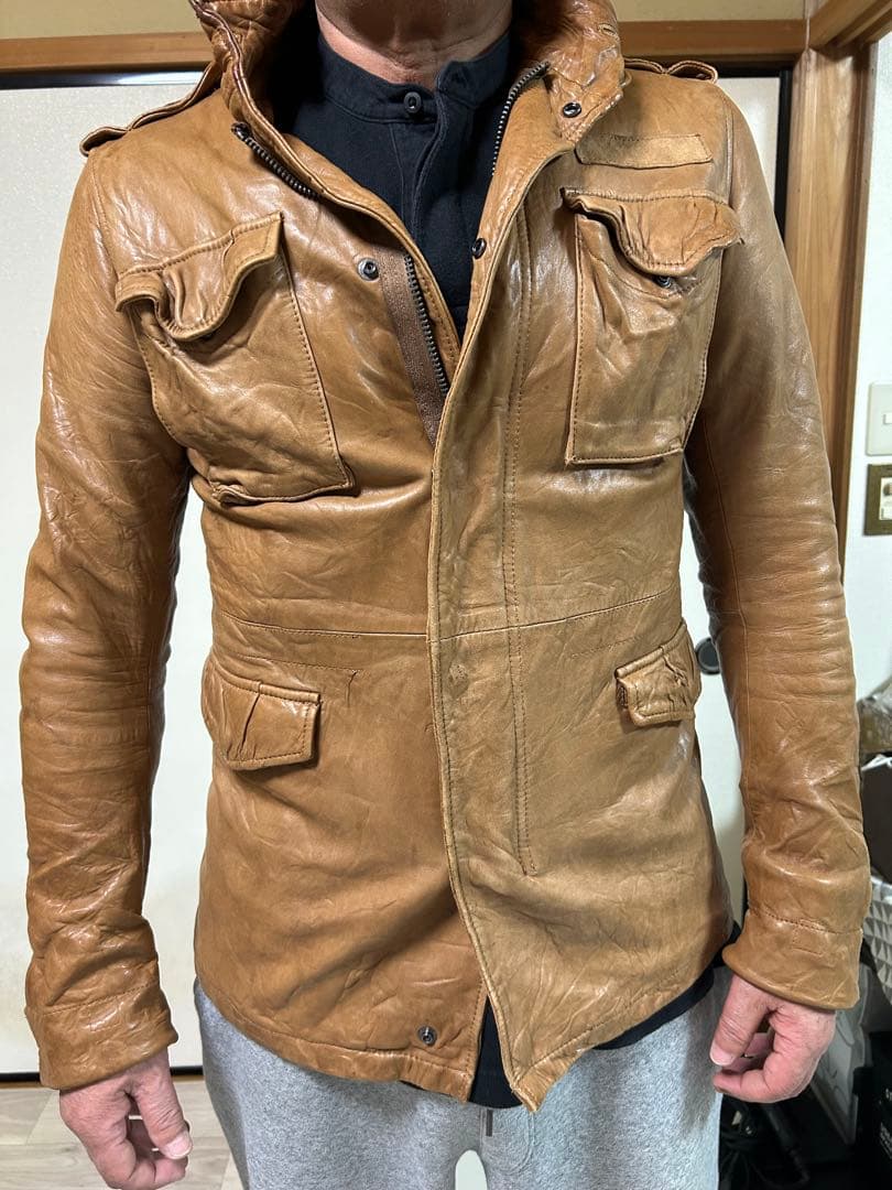 AZ by junhashimotoラムレザージャケット（L〜細身のXLの方に）