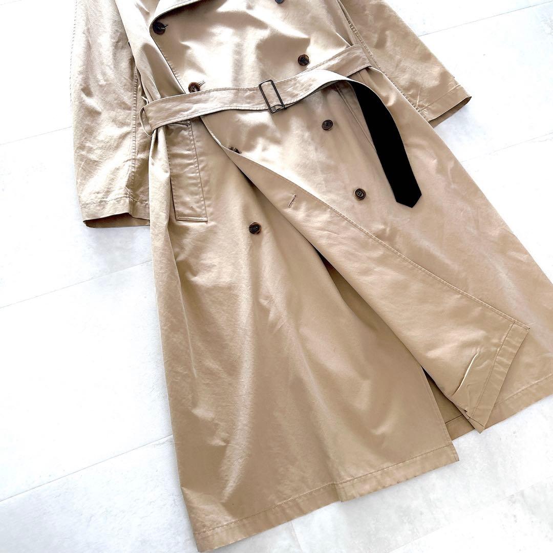 希少✨人気✨現行　エス　トレンチコート　ロング　干場義雅　ベージュ　サイズ3 L
