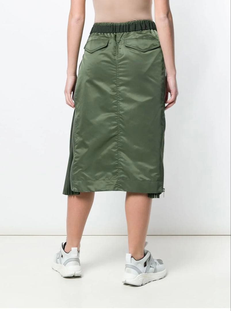 sacai MA-1 Nylon Twill skirt サイドジップスカート