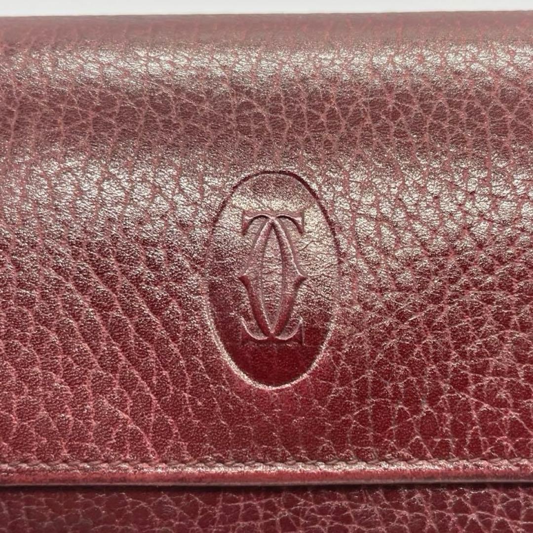 【美品】 Cartier カルティエ マストライン 折り財布