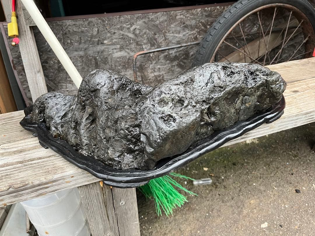 特大鑑賞石、60センチ、幸太郎石、幸太郎石台座付き、盆景石、盆石、水石、