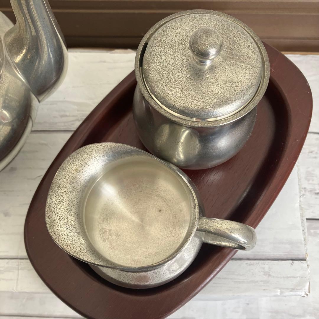 セランゴールピューター　97 ティーセット3点 80年代 ヴィンテージ