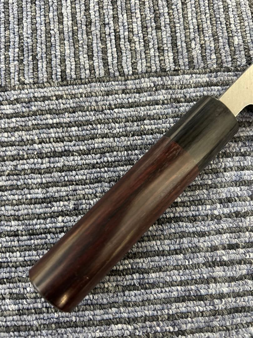 仙助 出刃包丁 120mm 紫檀丸柄 安来鋼青紙２号 越前打刃物 和包丁 ①