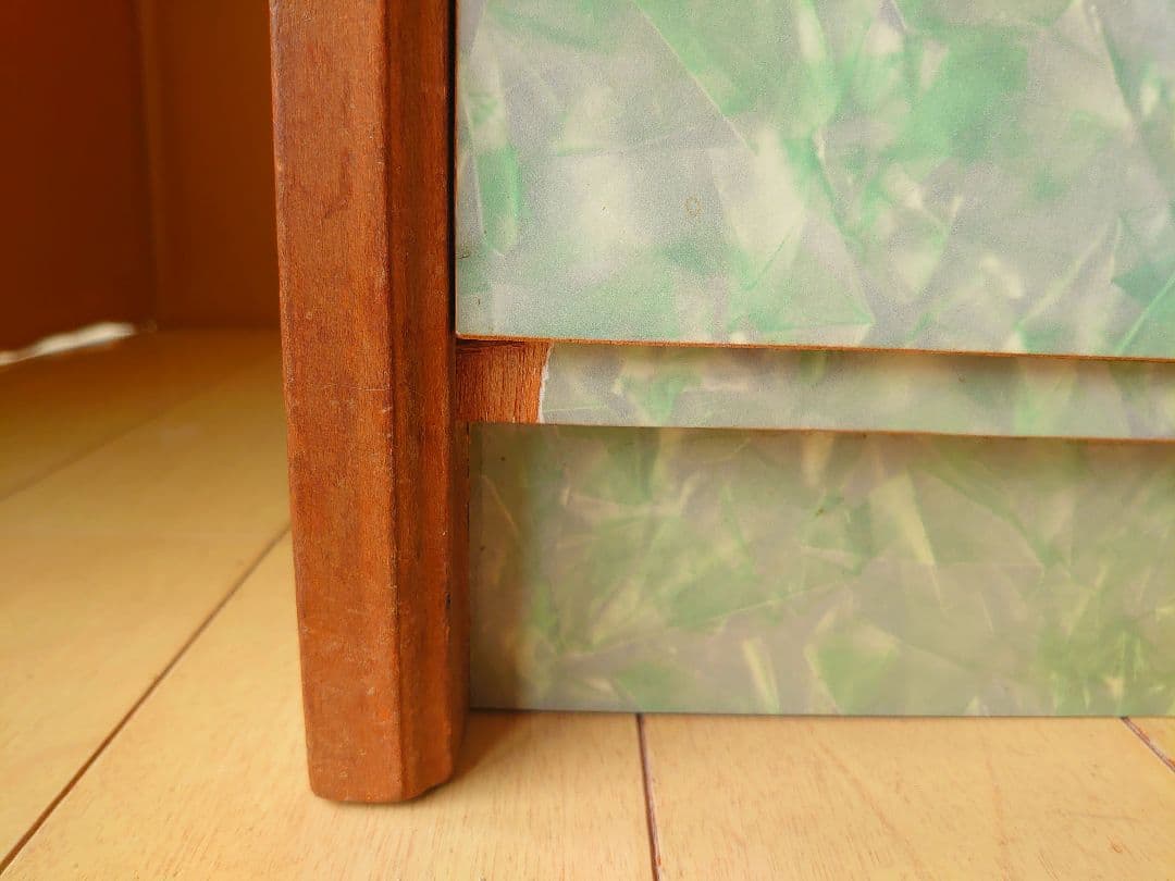 昭和レトロ レトロポップ チェスト タンス 引き出し グリーン 緑色 古道具