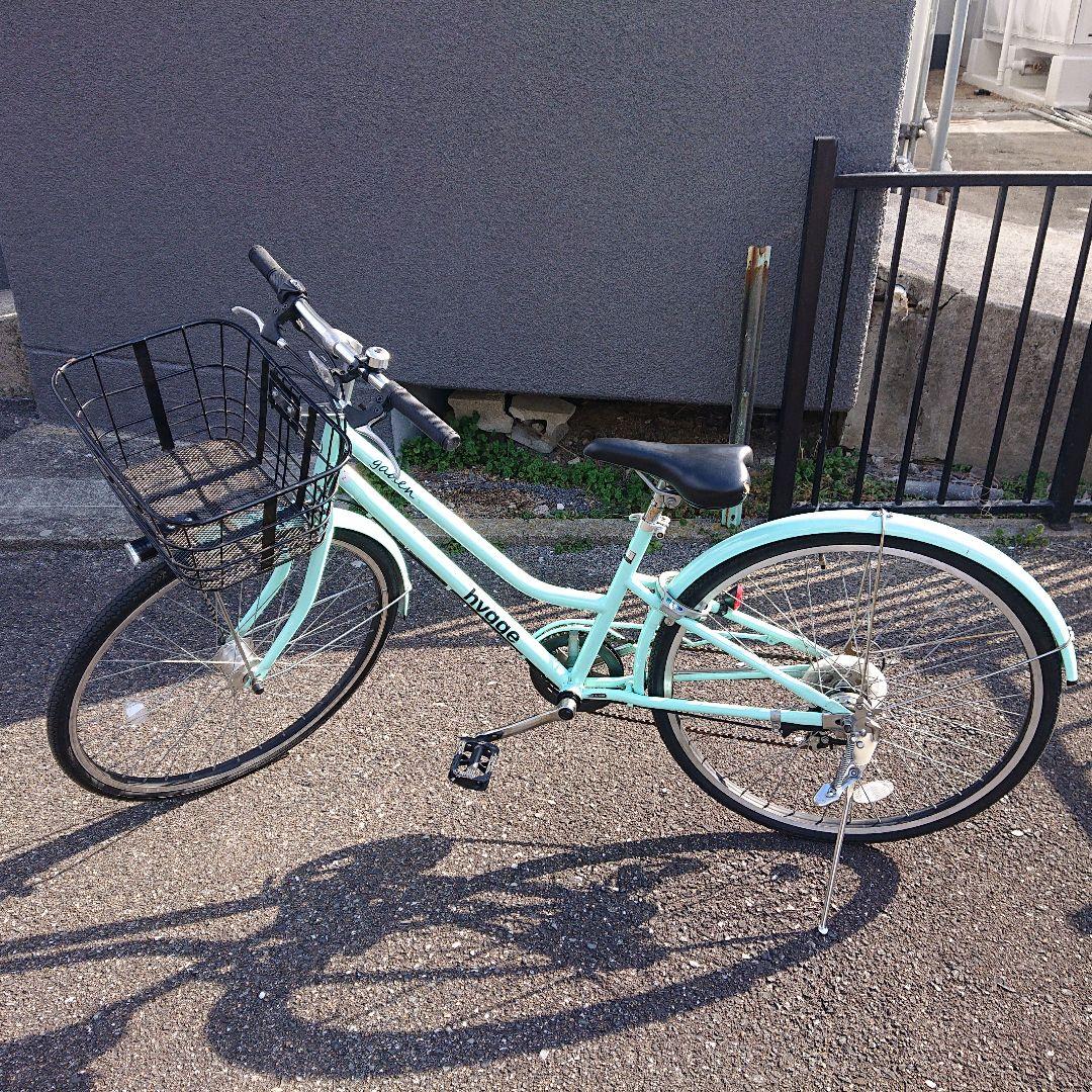 【こじろう】自転車 シティサイクル 26インチ ミントグリーン 女の子