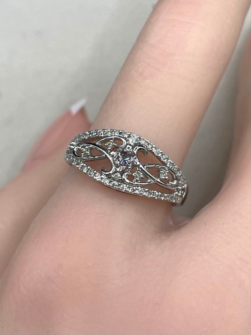 専用JL220★高級 ダイヤモンド0.466ct プラチナ リング 鑑別付