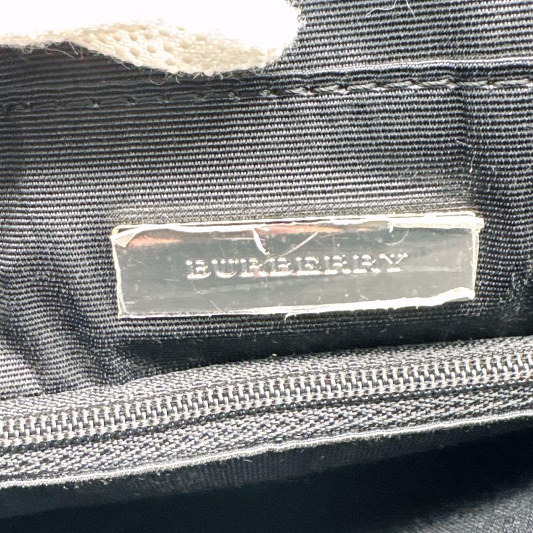 希少✨BURBERRY　バーバリー　トートバッグ　ノバチェック サフィアノレザー