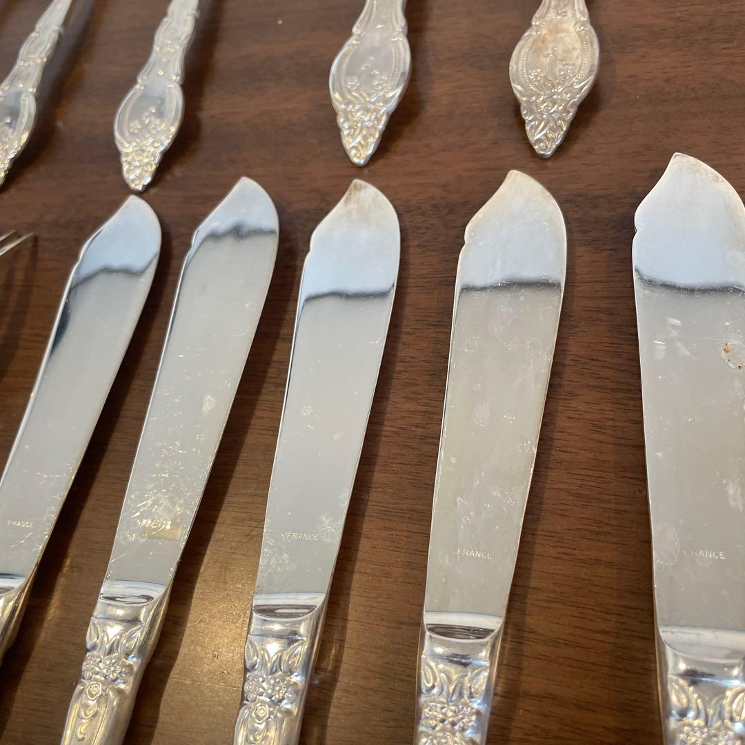 光和陶器Silver France カトラリーセット 洋白銀器 １７点
